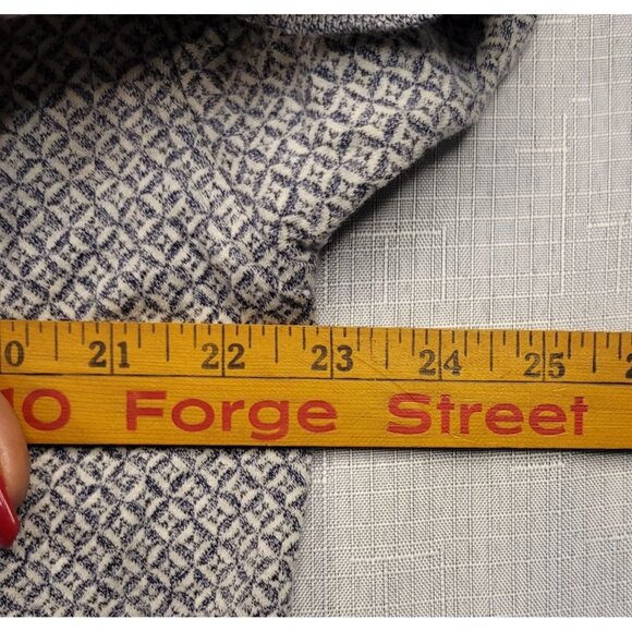 Modern Elements Mens XL Polo Cotton Gray White Pattern Short Sleeve - Picture 7 of 8